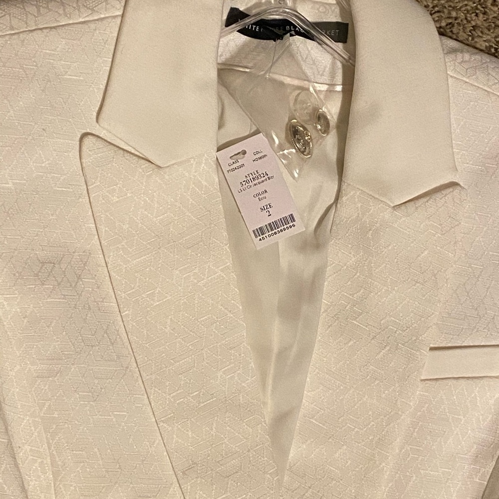 Double breasted jacquard jacket
